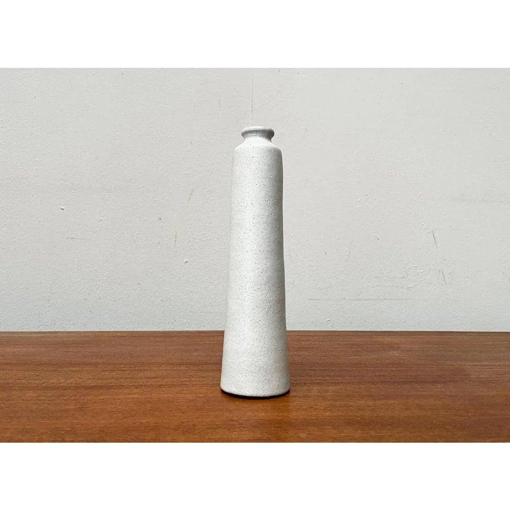 German Mid-Century Minimalist Studio Pottery Carafe Vase from BKW Böttger, 1960s For Sale