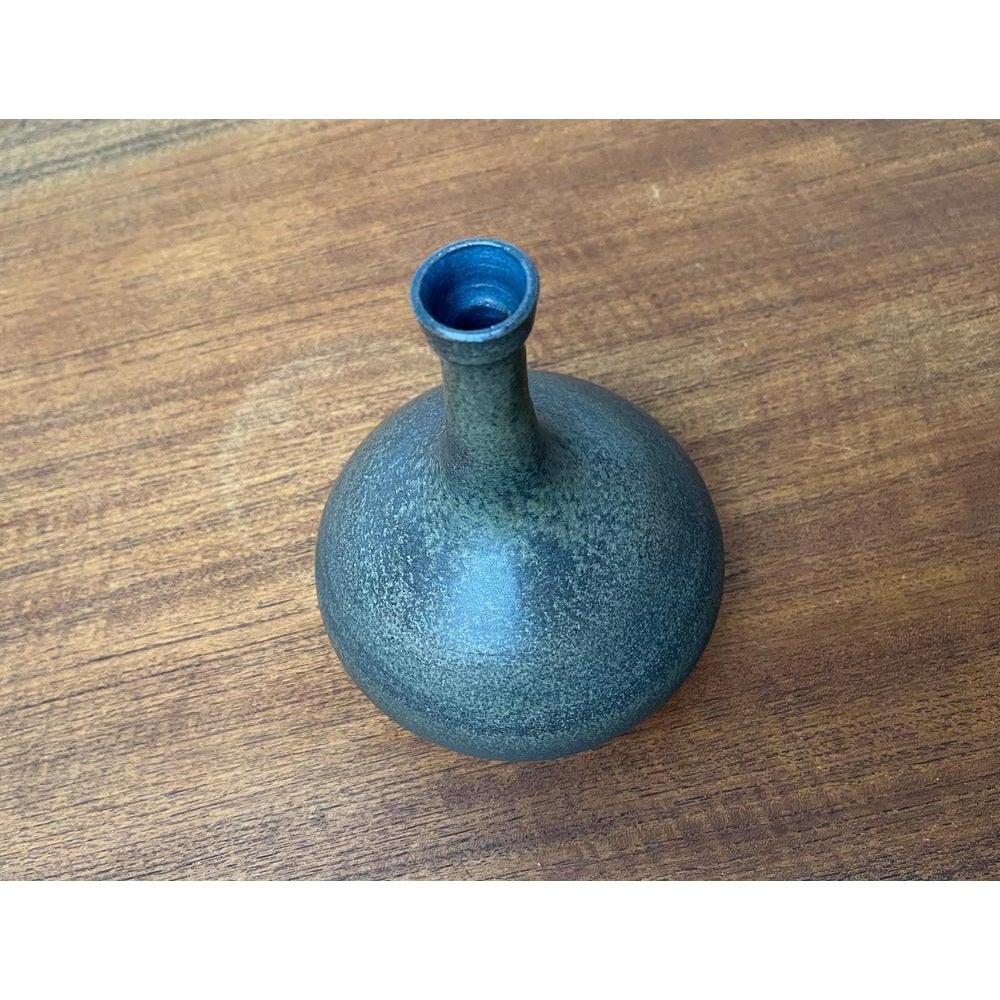 Mid-Century Modern Mid-Century Minimalist Studio Pottery Vase by Mathies Schwarze, Germany, 1960s For Sale
