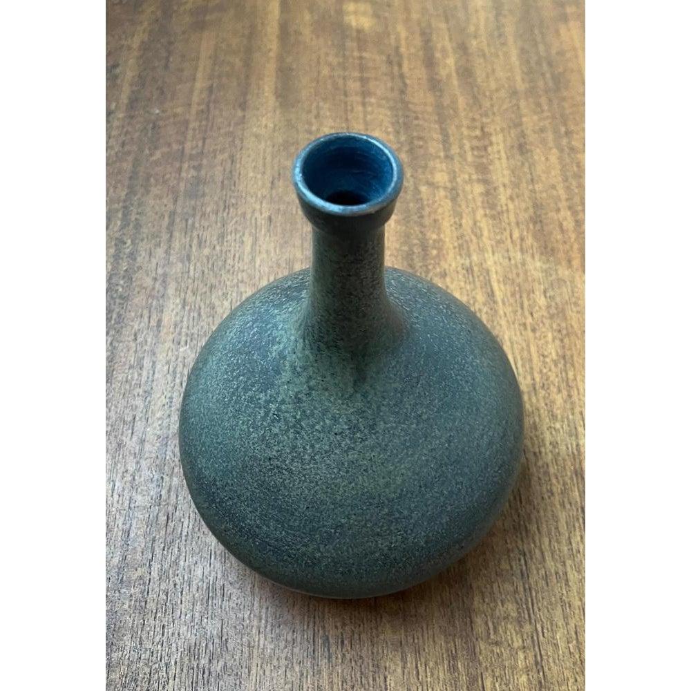 20th Century Mid-Century Minimalist Studio Pottery Vase by Mathies Schwarze, Germany, 1960s For Sale