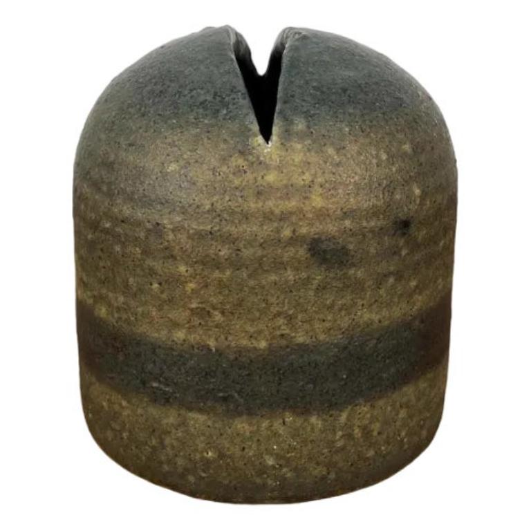 Vaso minimalista di metà secolo in Studio Pottery di Piet Knepper per Mobach, anni '60