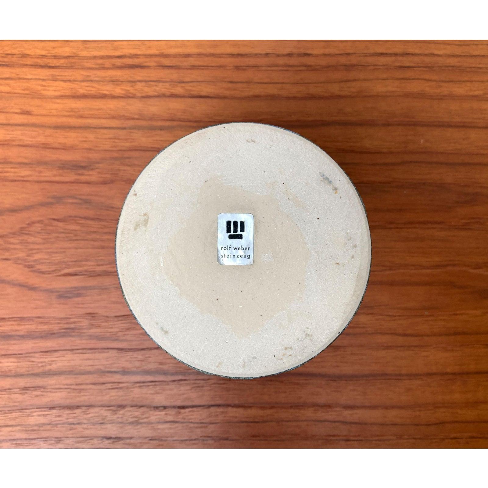 Mid-Century Minimalist Studio Pottery Vase by Rolf Weber, 1960s For Sale 5
