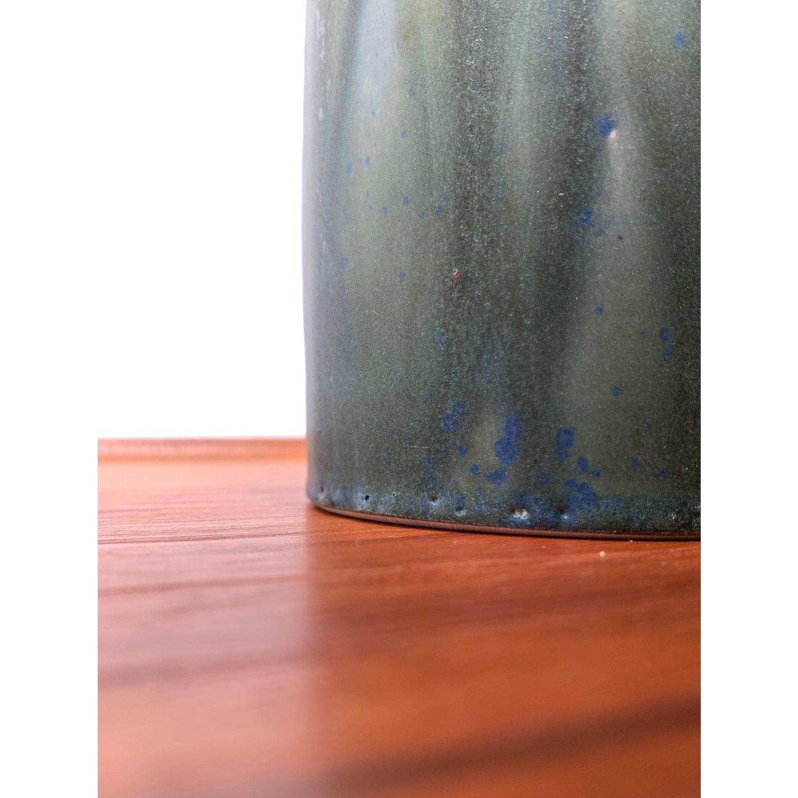 Mid-Century Minimalist Studio Pottery Vase by Rolf Weber, 1960s In Excellent Condition For Sale In Hamburg, DE