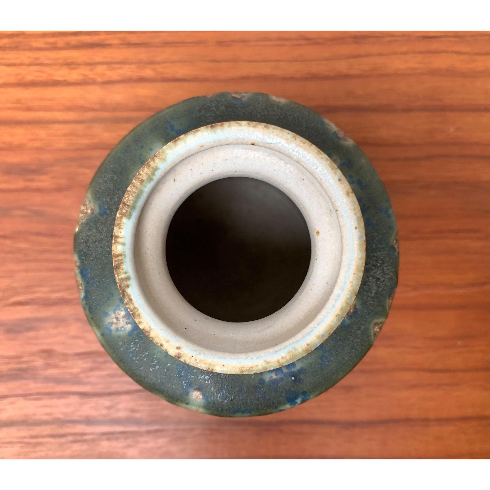Mid-Century Minimalist Studio Pottery Vase by Rolf Weber, 1960s For Sale 2