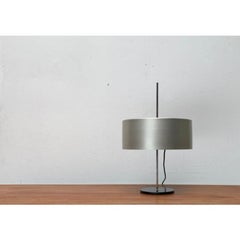 Mid-Century Minimalist Table Lamp in Metal and Plastic, 1960s