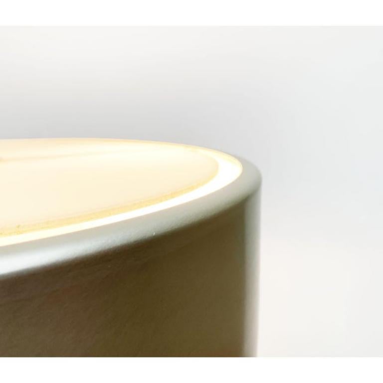 Lámpara de mesa minimalista de mediados de siglo en metal y plástico, años 60 en venta 2