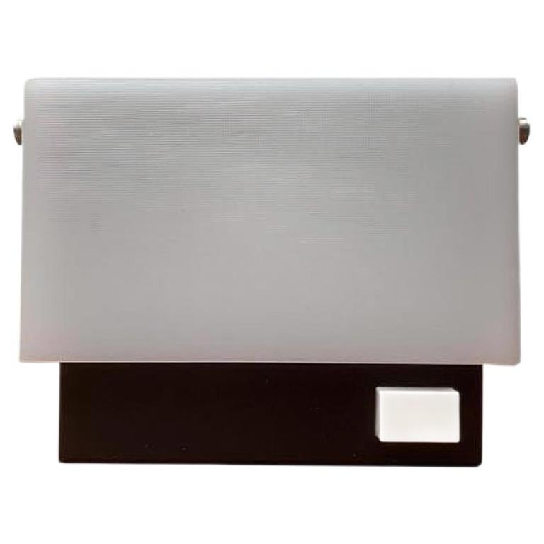 Mid-Century Minimalist Table Lamp in Metal & Plastic For Sale