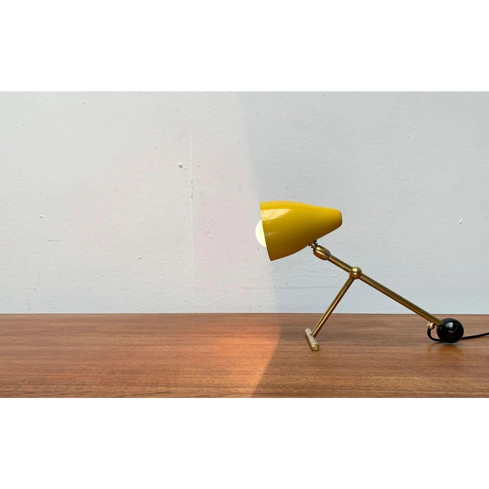 Mid-Century Minimalist Table Lamp in the style of Boris Lacroix, 1960s For Sale 6