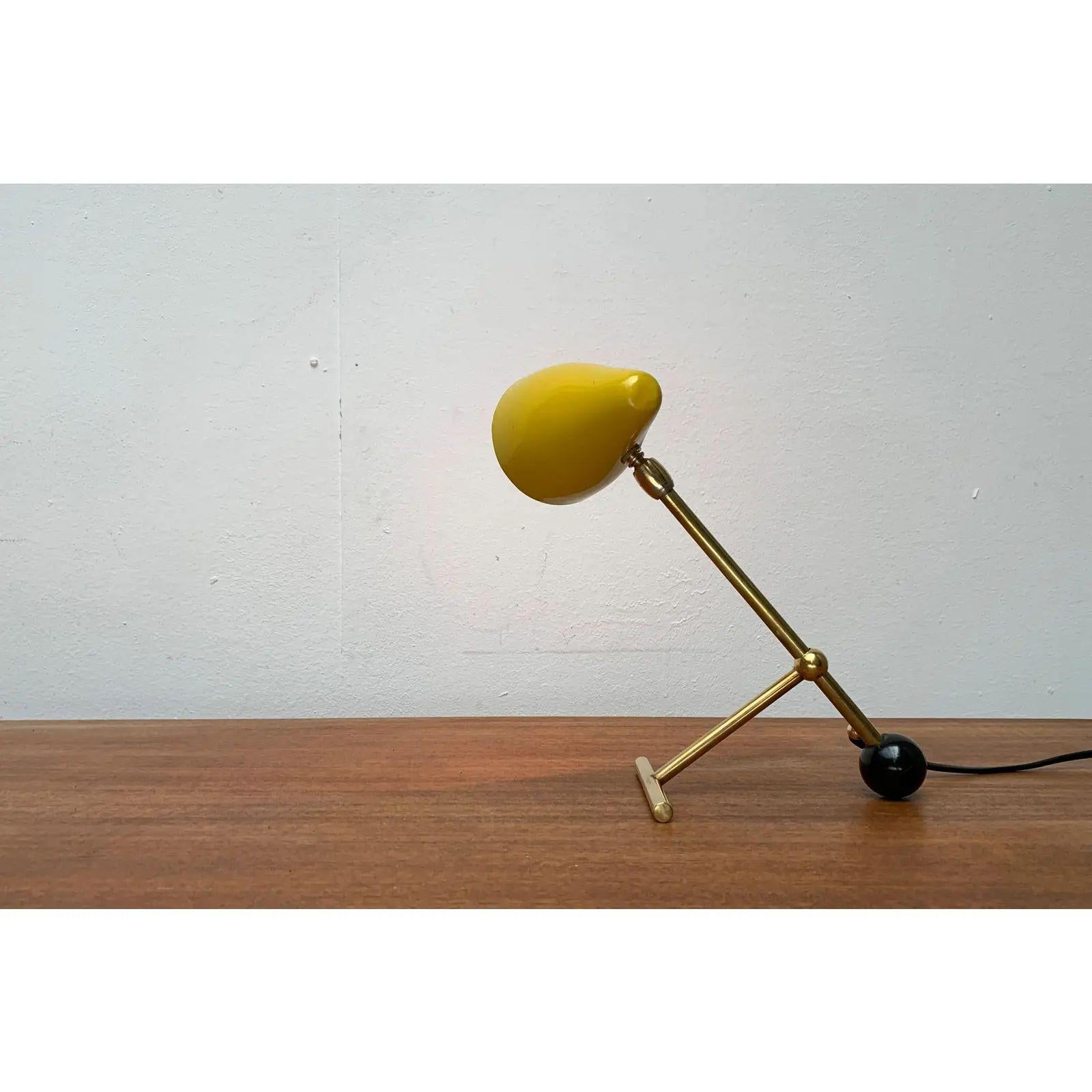 Mid-Century Minimalist Table Lamp in the style of Boris Lacroix, 1960s For Sale 1