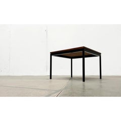 Mid-Century Minimalist Teak Couch Side Table by Florence Knoll, 1950s