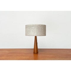 Mid-Century Minimalist Teak Table Lamp, 1960s