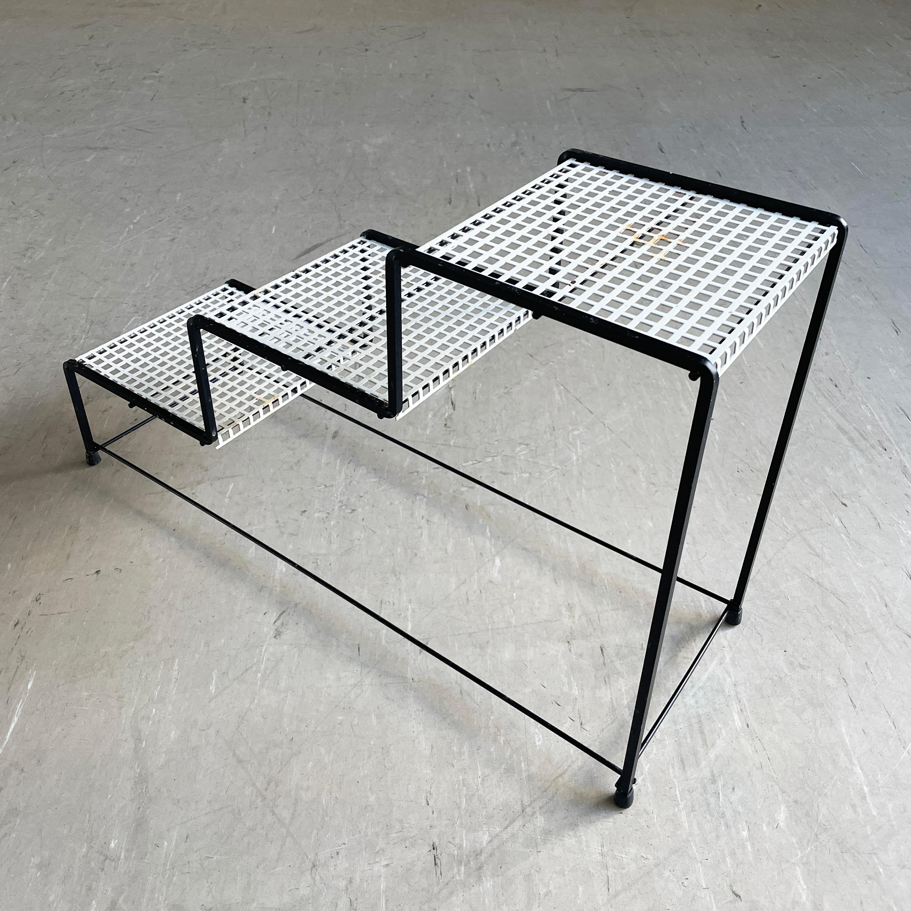 20th Century Mid Century Minimalist Tiered Plant Stand