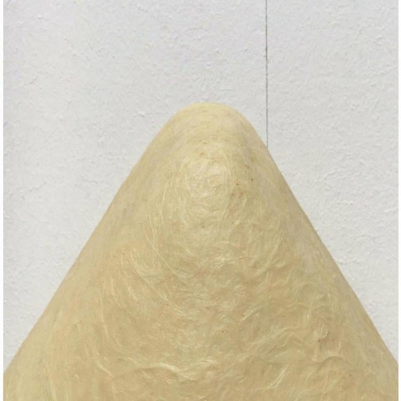 XX secolo Lampada da soffitto in fibra di vetro triangolare minimalista di metà secolo, anni '60 in vendita