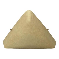 Mid-Century Minimalist Triangular Fiberglass Ceiling Lamp, 1960s