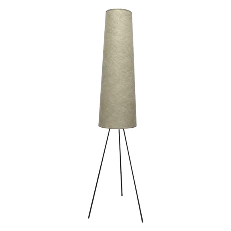 Mid-Century Minimalist Tripod Cocoon Floor Lamp, 1960s