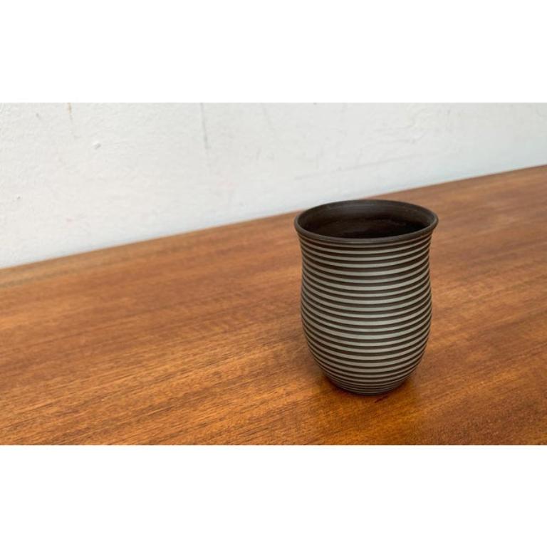 Mid-Century Minimalist Vase from Kieler Kunstkeramik, 1960s In Excellent Condition For Sale In Hamburg, DE