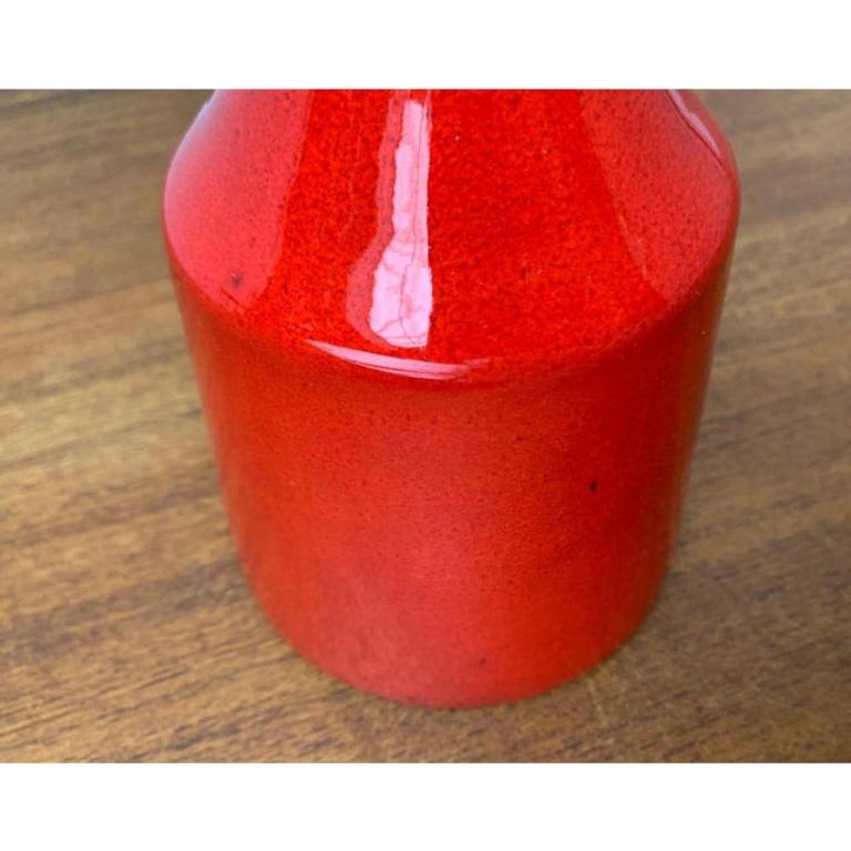 Minimalistische WGP West German Pottery Vase aus der Jahrhundertmitte, 1960er Jahre im Angebot 3