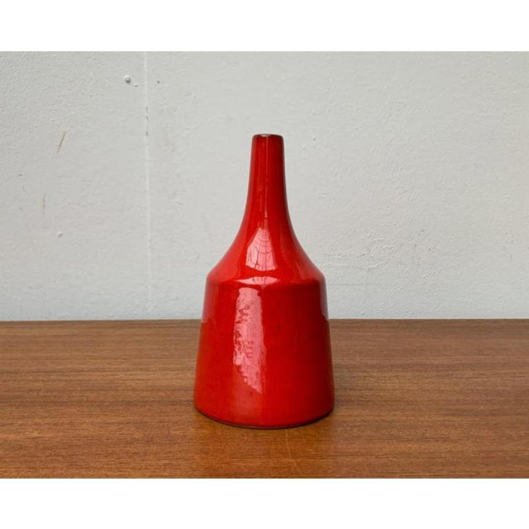 Minimalistische WGP West German Pottery Vase aus der Jahrhundertmitte, 1960er Jahre im Angebot 4