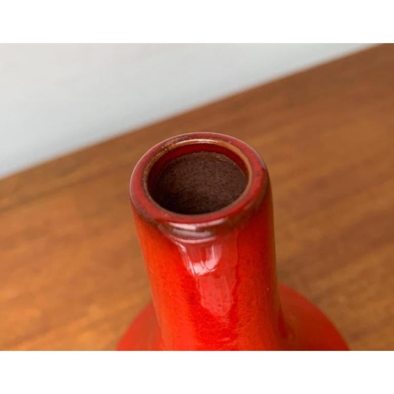 Minimalistische WGP West German Pottery Vase aus der Jahrhundertmitte, 1960er Jahre (Deutsch) im Angebot