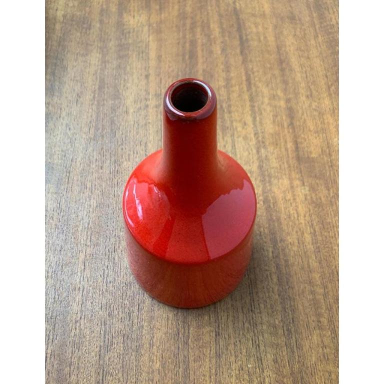 Minimalistische WGP West German Pottery Vase aus der Jahrhundertmitte, 1960er Jahre (20. Jahrhundert) im Angebot