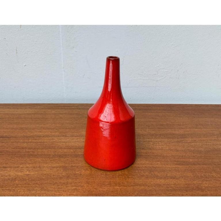 Minimalistische WGP West German Pottery Vase aus der Jahrhundertmitte, 1960er Jahre im Angebot 1