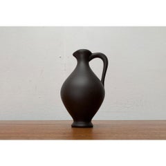 Mid-Century Minimalist Wormser Terra-Sigillata Pottery Carafe Vase, 1960s
