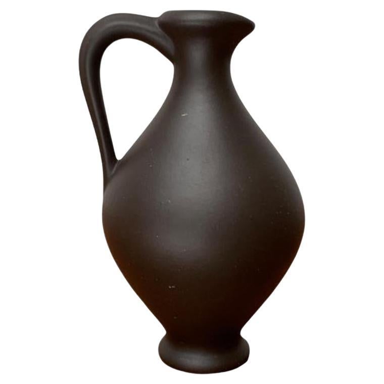 Vaso di ceramica terra-sigillata Wormser Minimalista di metà secolo, anni '60