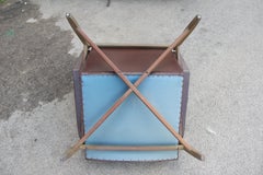 Sillón Minotti Mediados de Siglo Color Marrón Diseño Italiano 1950 Piel sintética