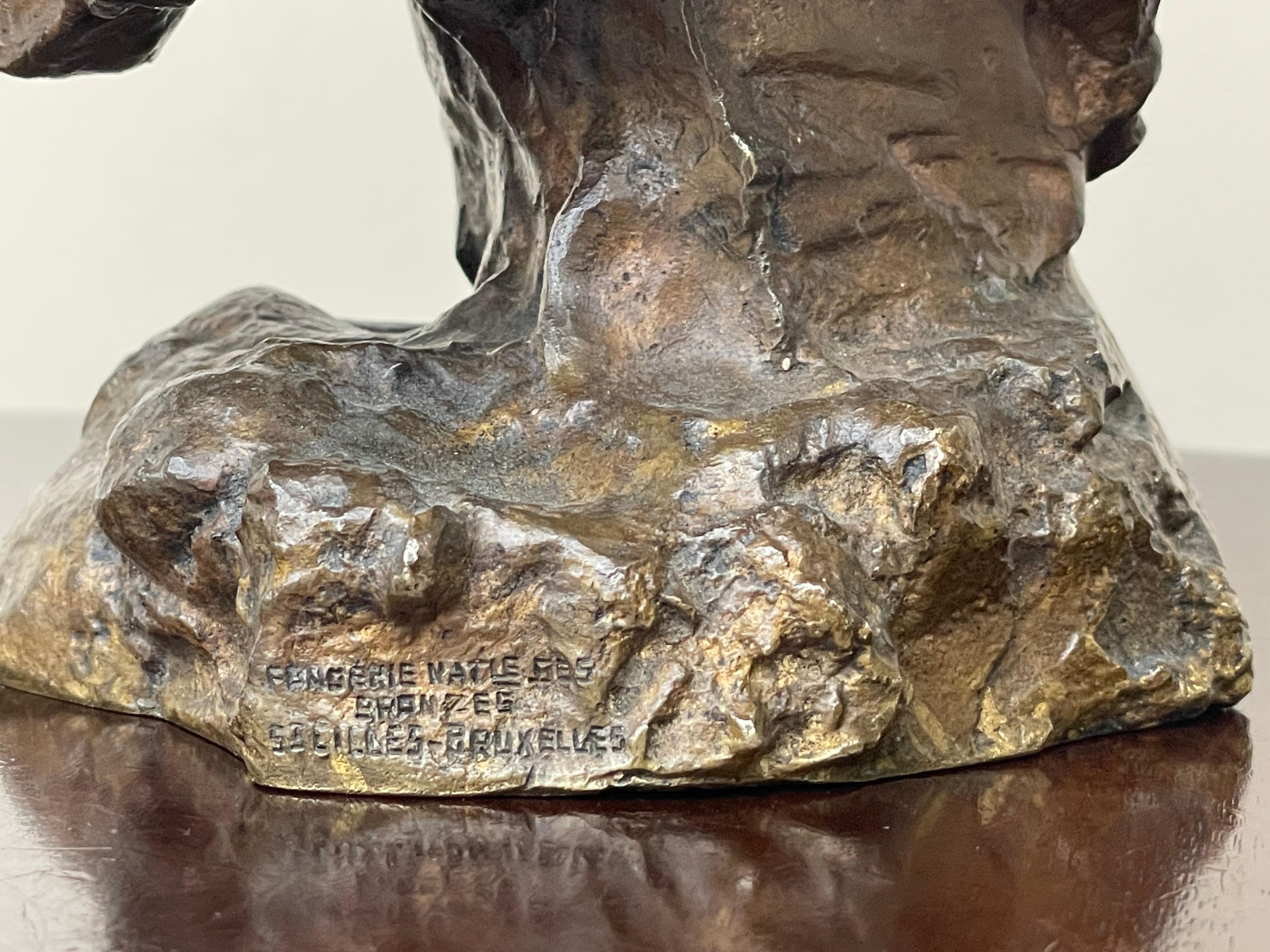Mid Century & Mint Bronze Sculpture of Delilah by Mario Ersanilli (1879-1959) 4