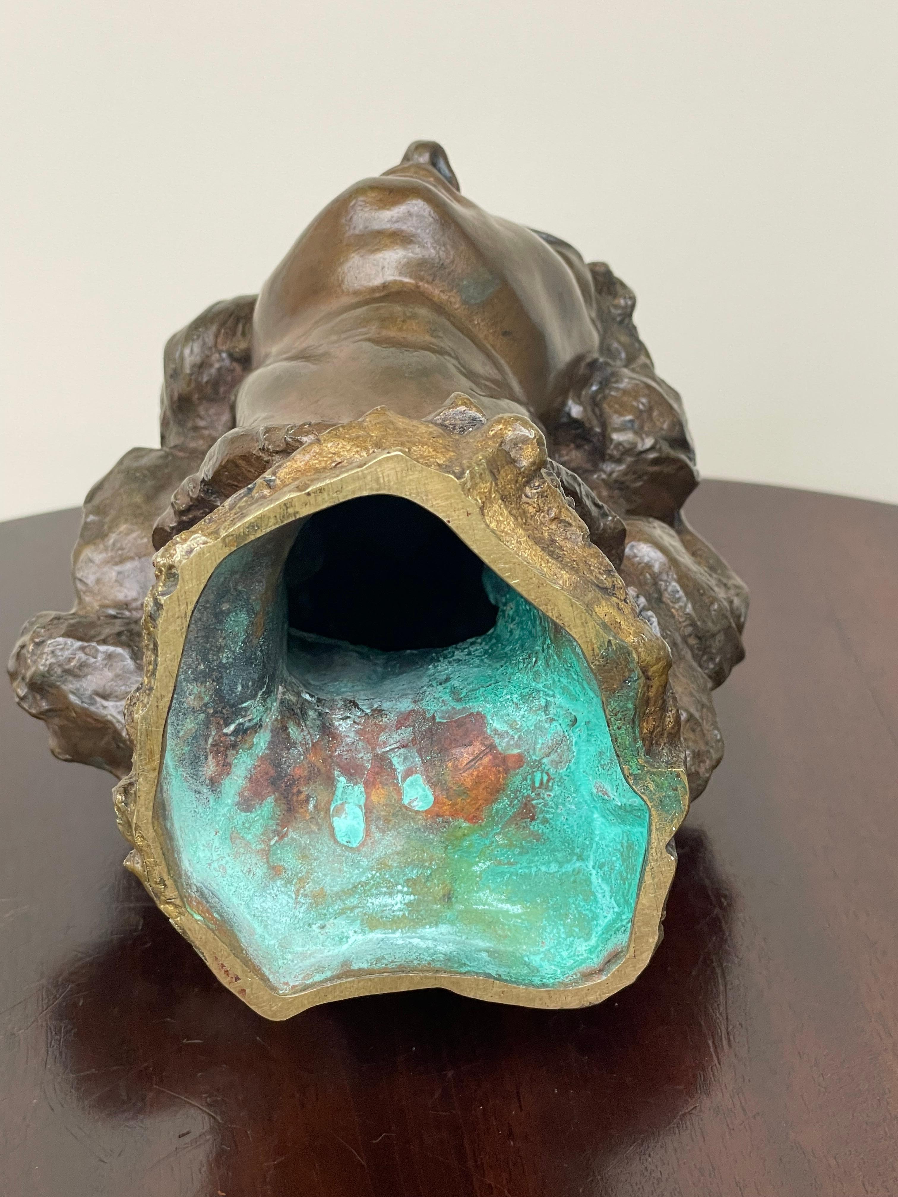Mid Century & Mint Bronze Sculpture of Delilah by Mario Ersanilli (1879-1959) 1