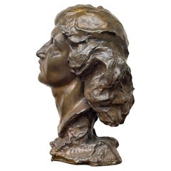 Mid Century & Mint Bronze Sculpture of Delilah by Mario Ersanilli (1879-1959)