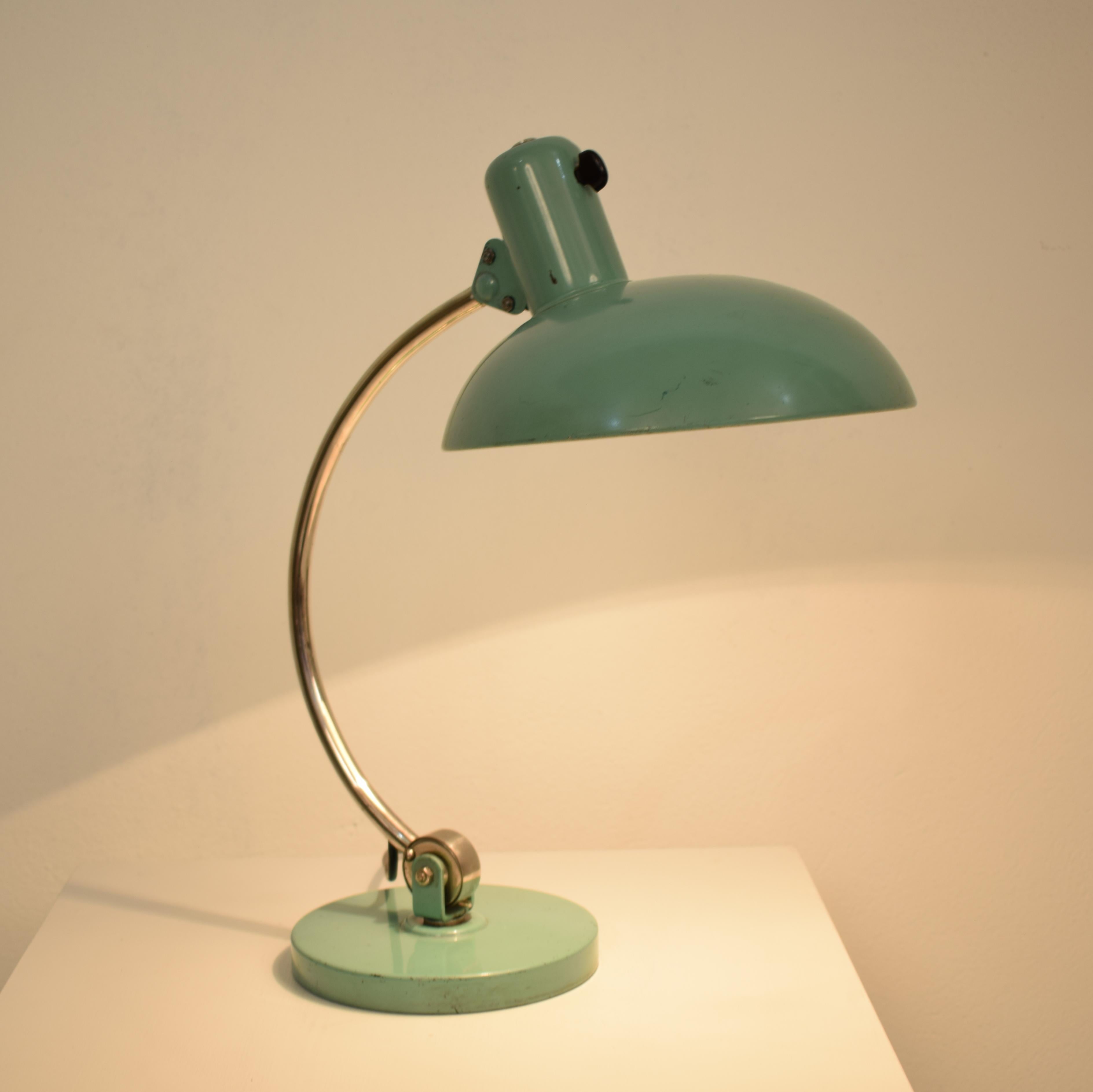 Midcentury Mint Green Table Lamp by Kaiser Idell, circa 1960 1