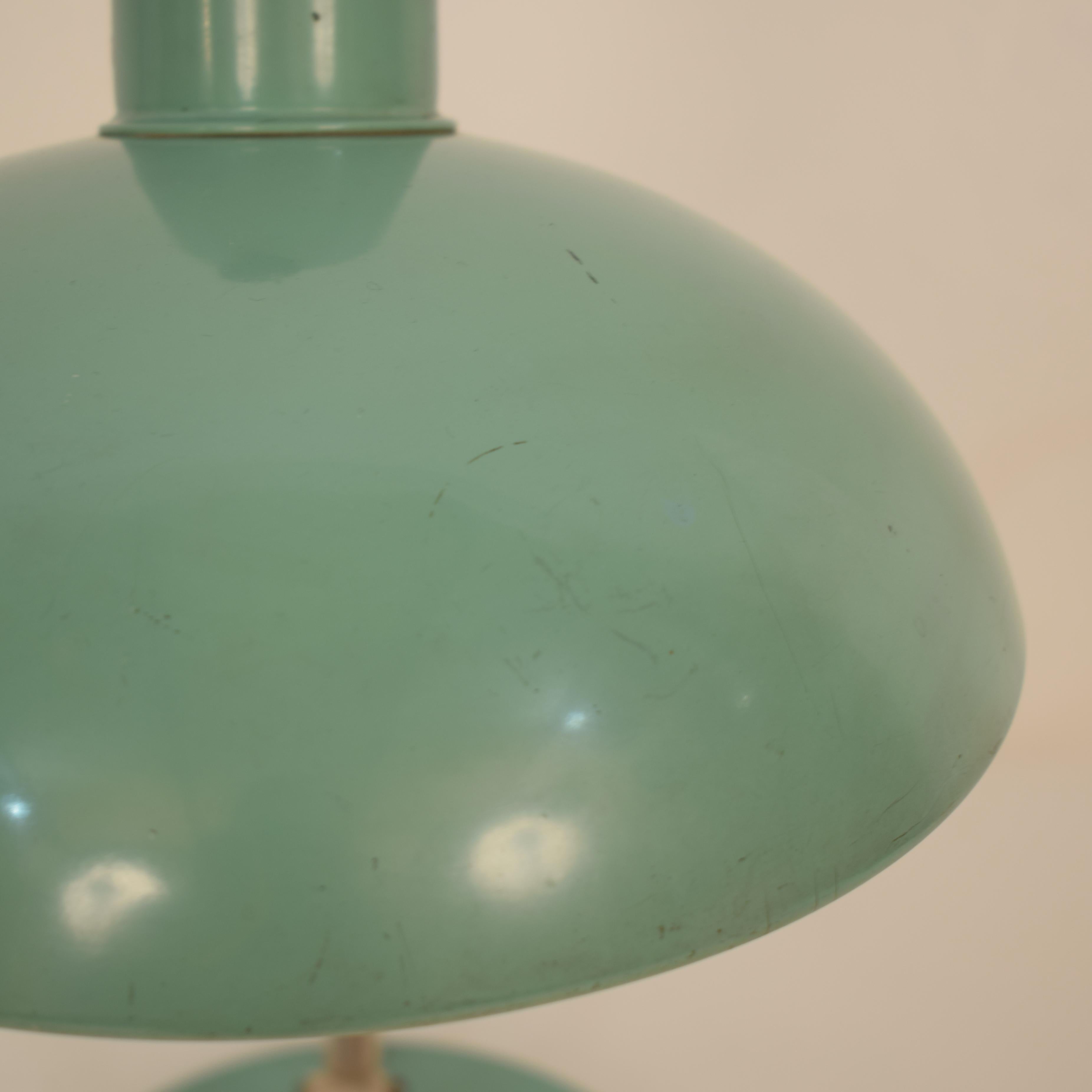 Midcentury Mint Green Table Lamp by Kaiser Idell, circa 1960 In Good Condition In Berlin, DE
