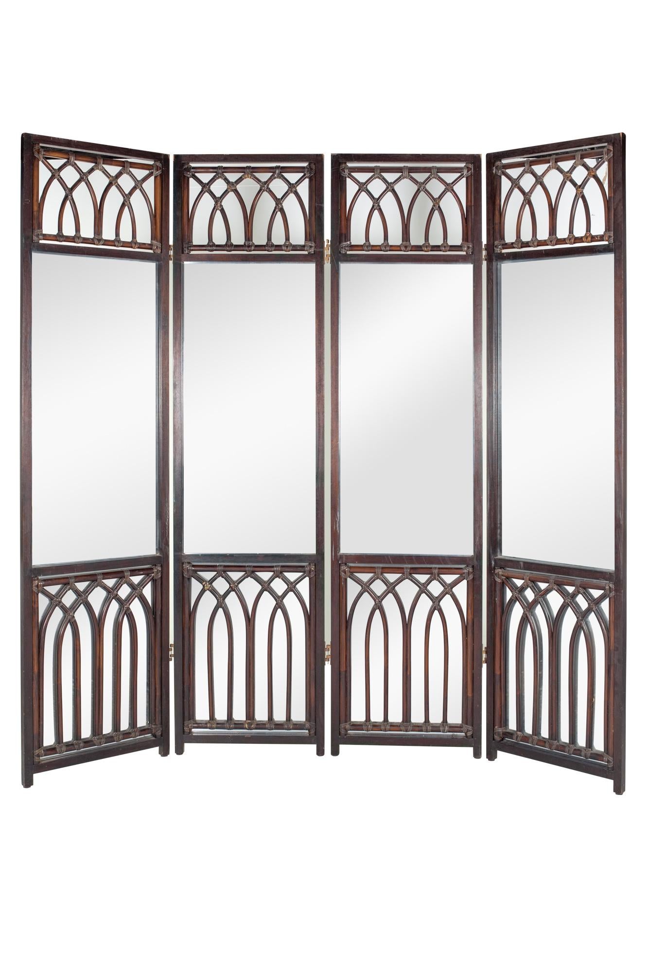 Mid century mirror and cane room divider

The room divider measures: 92 wide x 1.5 deep x 90 inches high

All pieces of furniture can be had in what we call restored vintage condition. That means the piece is restored upon purchase so it’s free