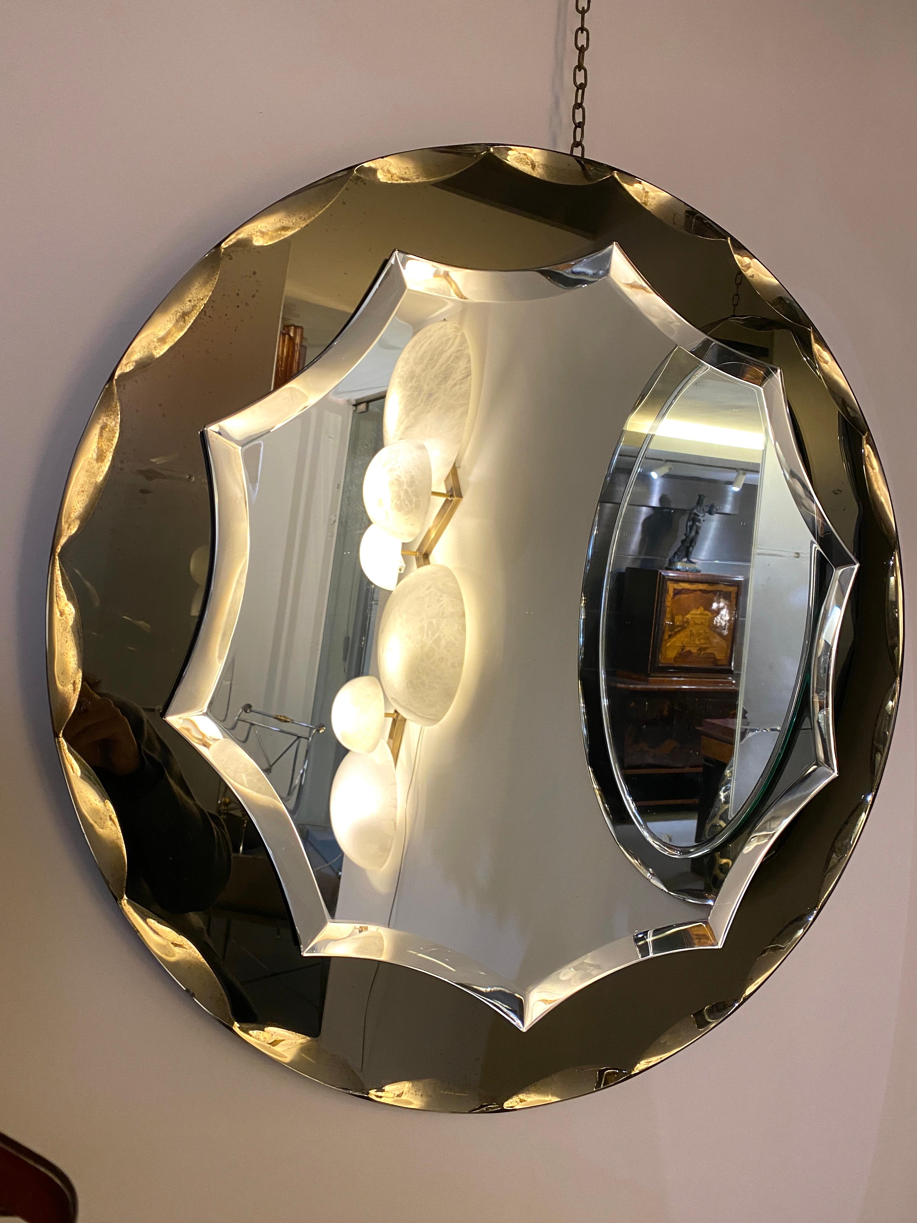 Italian  Mid-century Mirror Attributed to Max Ingrand for Fontana Arte, 1960s For Sale