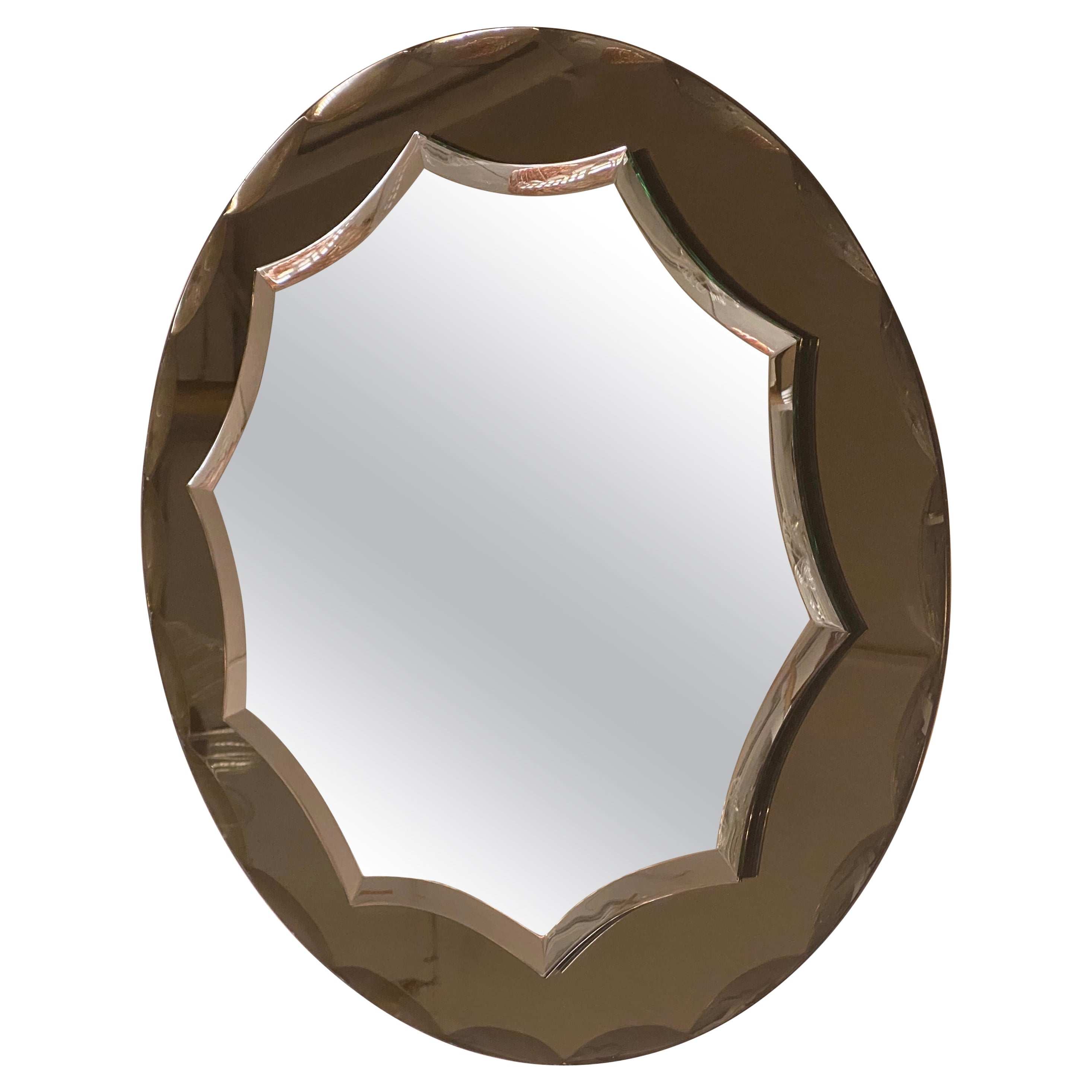 Miroir du milieu du siècle dernier attribué à Max Ingrand pour Fontana Arte, années 1960