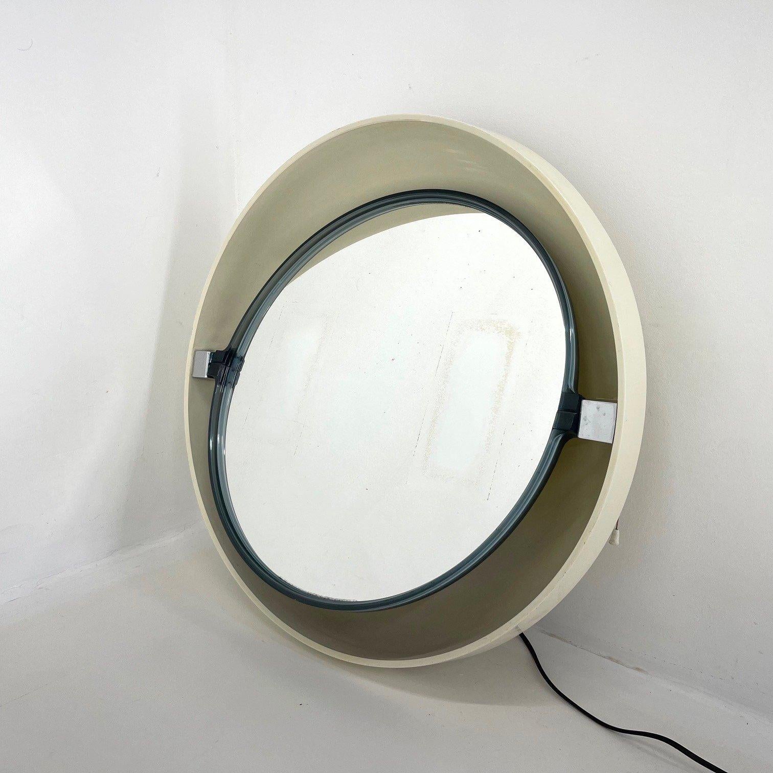 Mid-Century Mirror by Allibert, 1970's In Good Condition For Sale In Praha, CZ