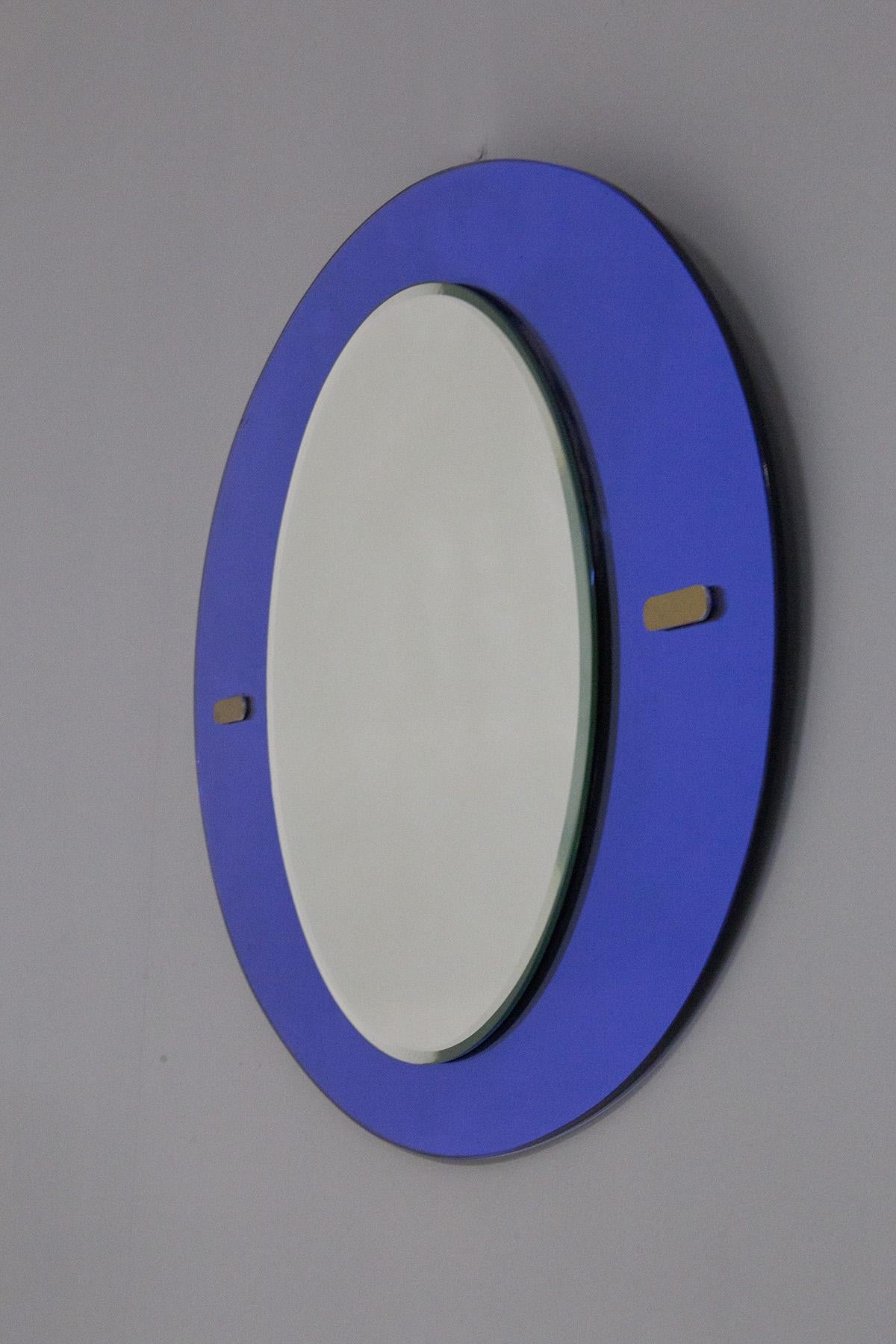 Mid-Century Modern Midcentury Mirror in the Style of Fontana Arte For Sale