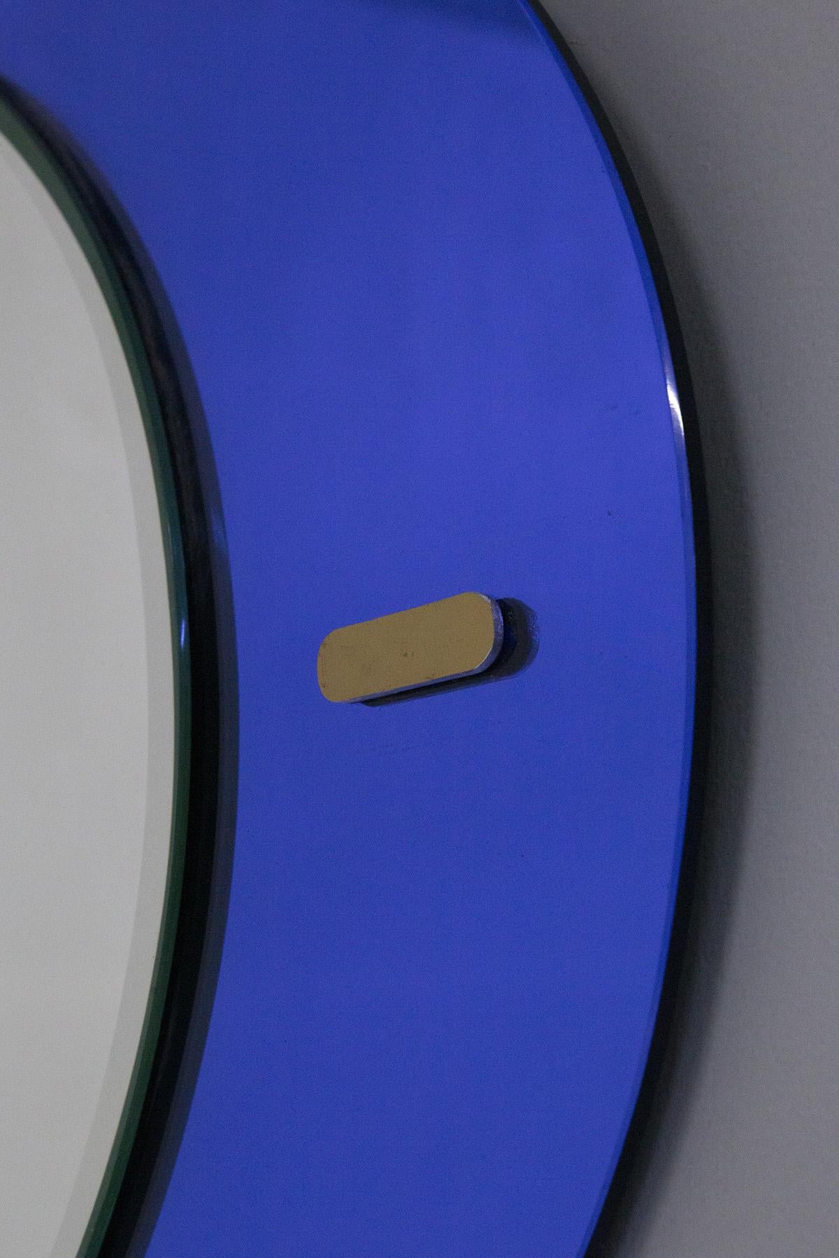 Italian Midcentury Mirror in the Style of Fontana Arte For Sale