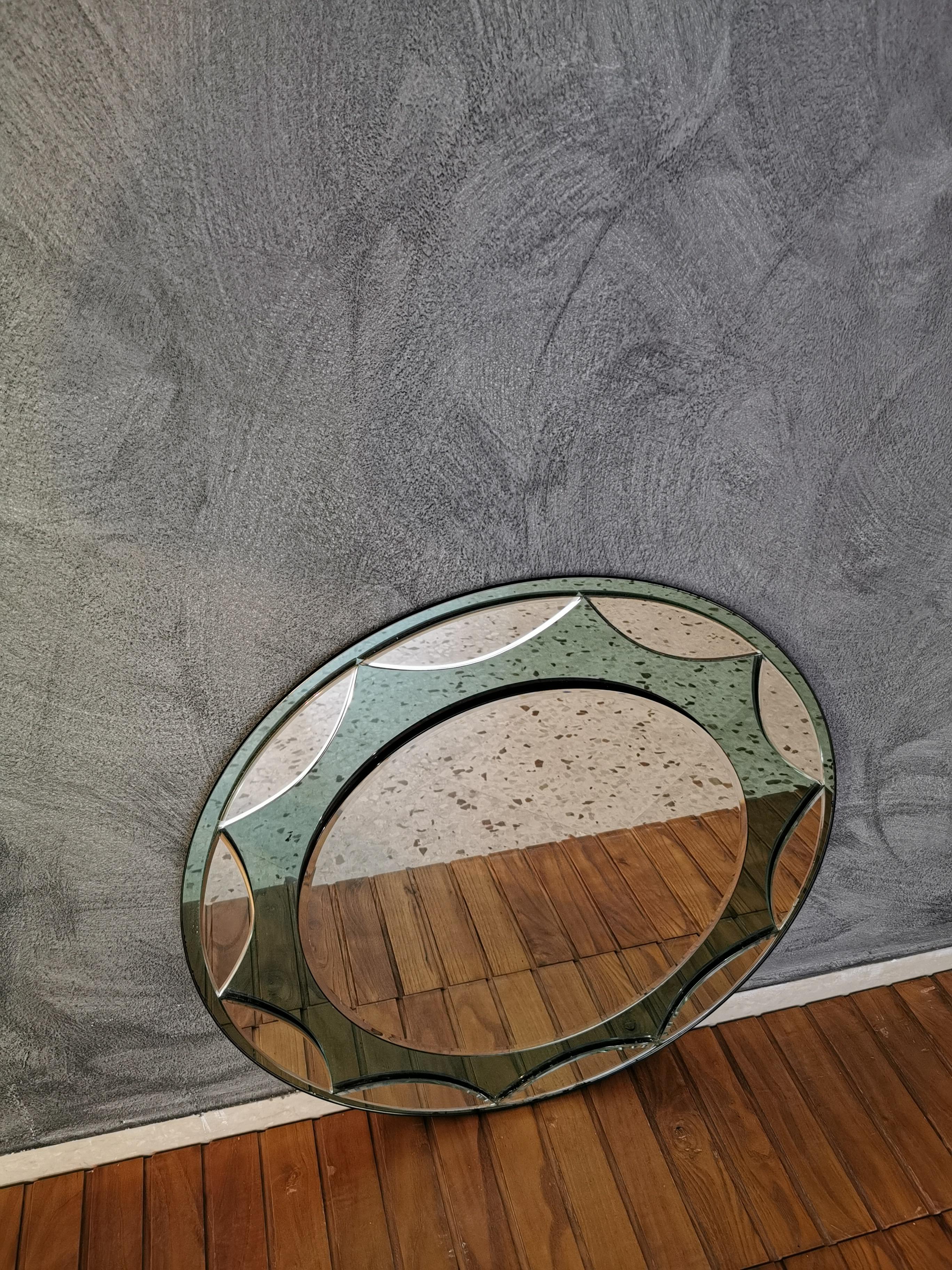 Mid-Century Modern Mid Century Wall Mirror Attributed to Max Ingrand for Fontana Arte, Italy, 1960s