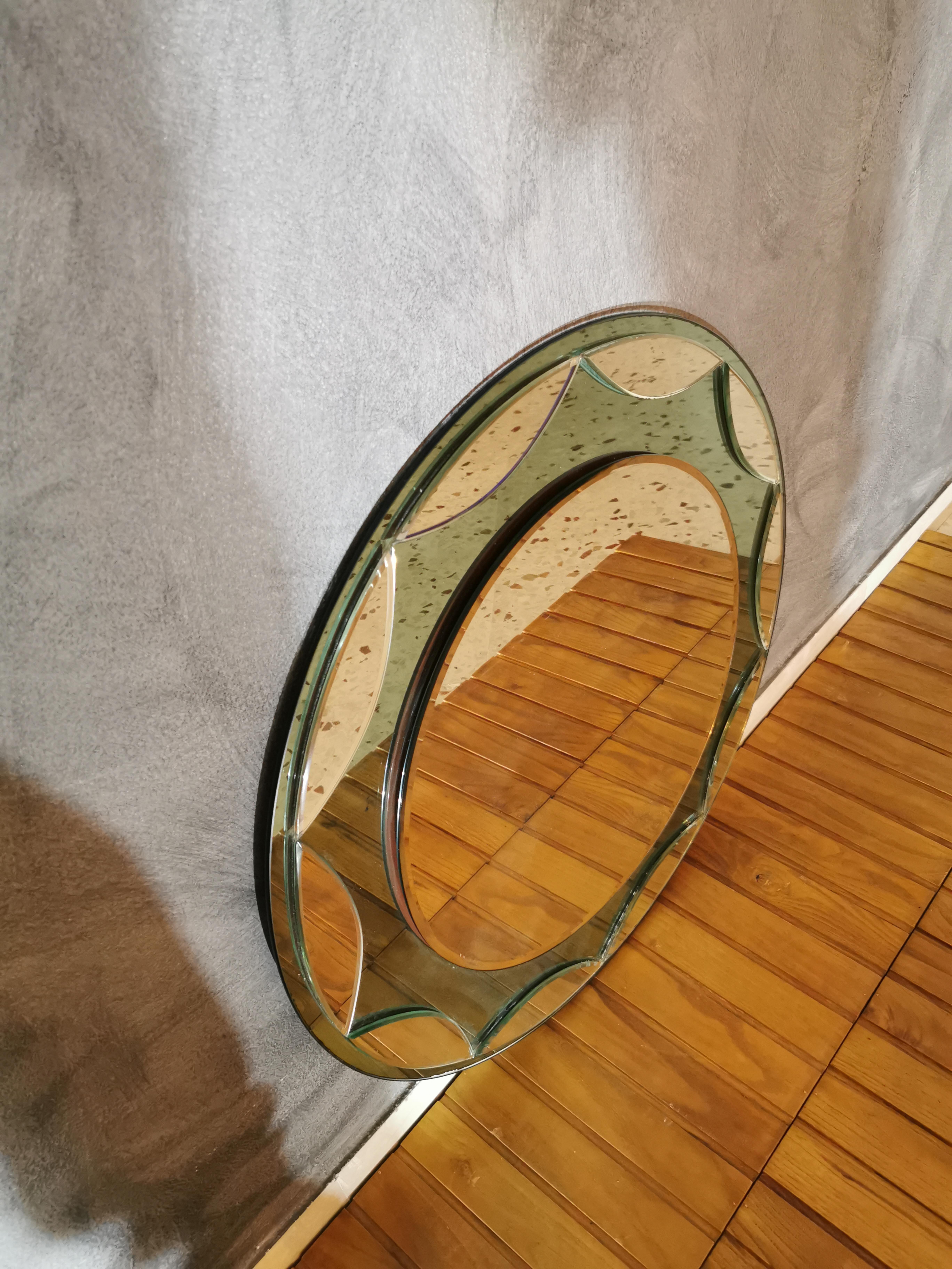 Mid Century Wall Mirror Attributed to Max Ingrand for Fontana Arte, Italy, 1960s 2