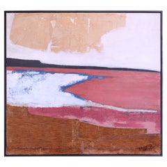 Mid Century Mixed Media Oil Painting, Signed Allebach, 1966