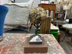 Scultura in metallo misto di metà secolo