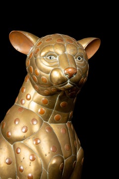 Midcentury Mixed Metal Sergio Bustamante Leopard