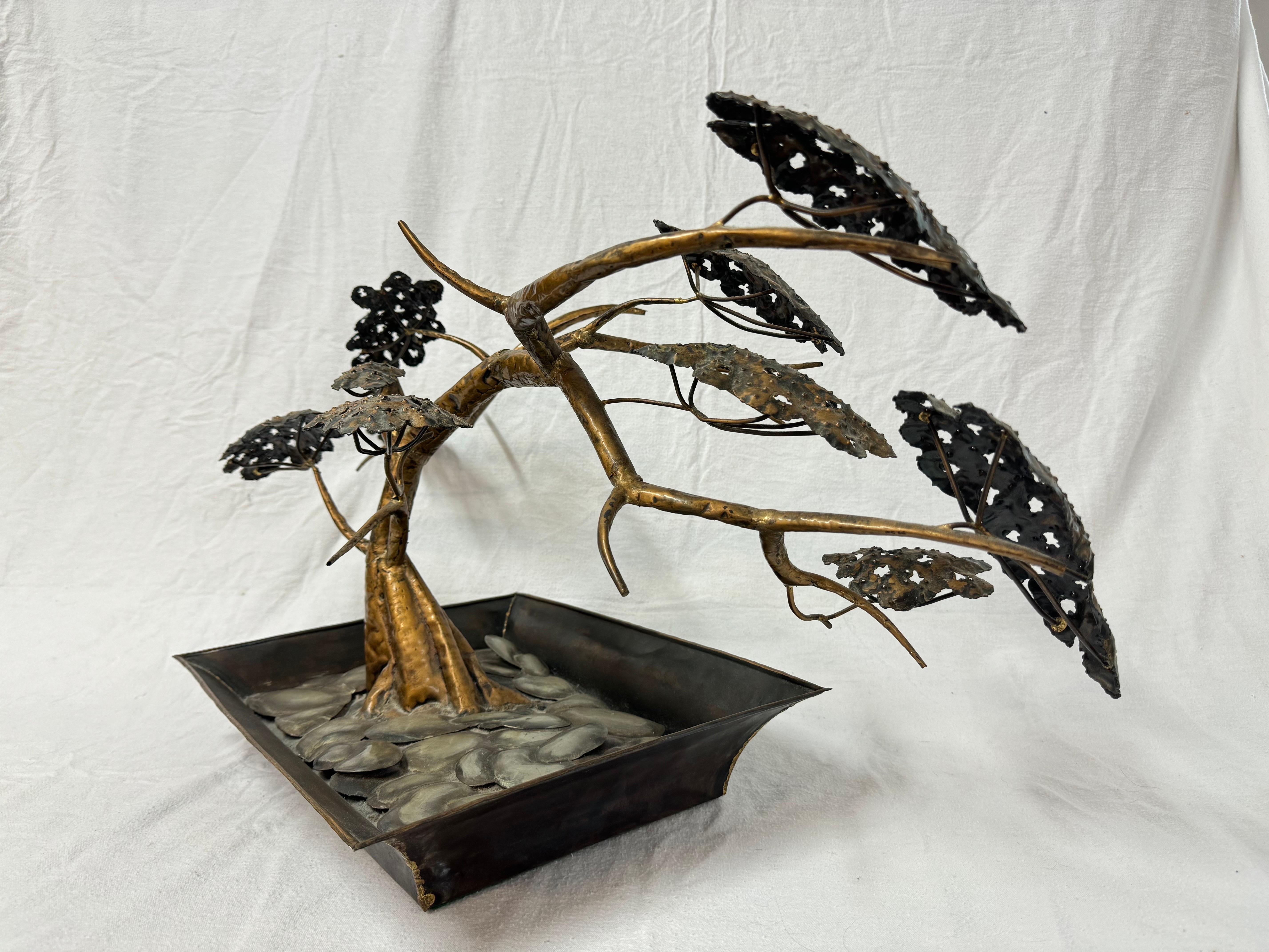 Albero scultura in metallo di Jaqui of California, metà del secolo scorso in vendita 4
