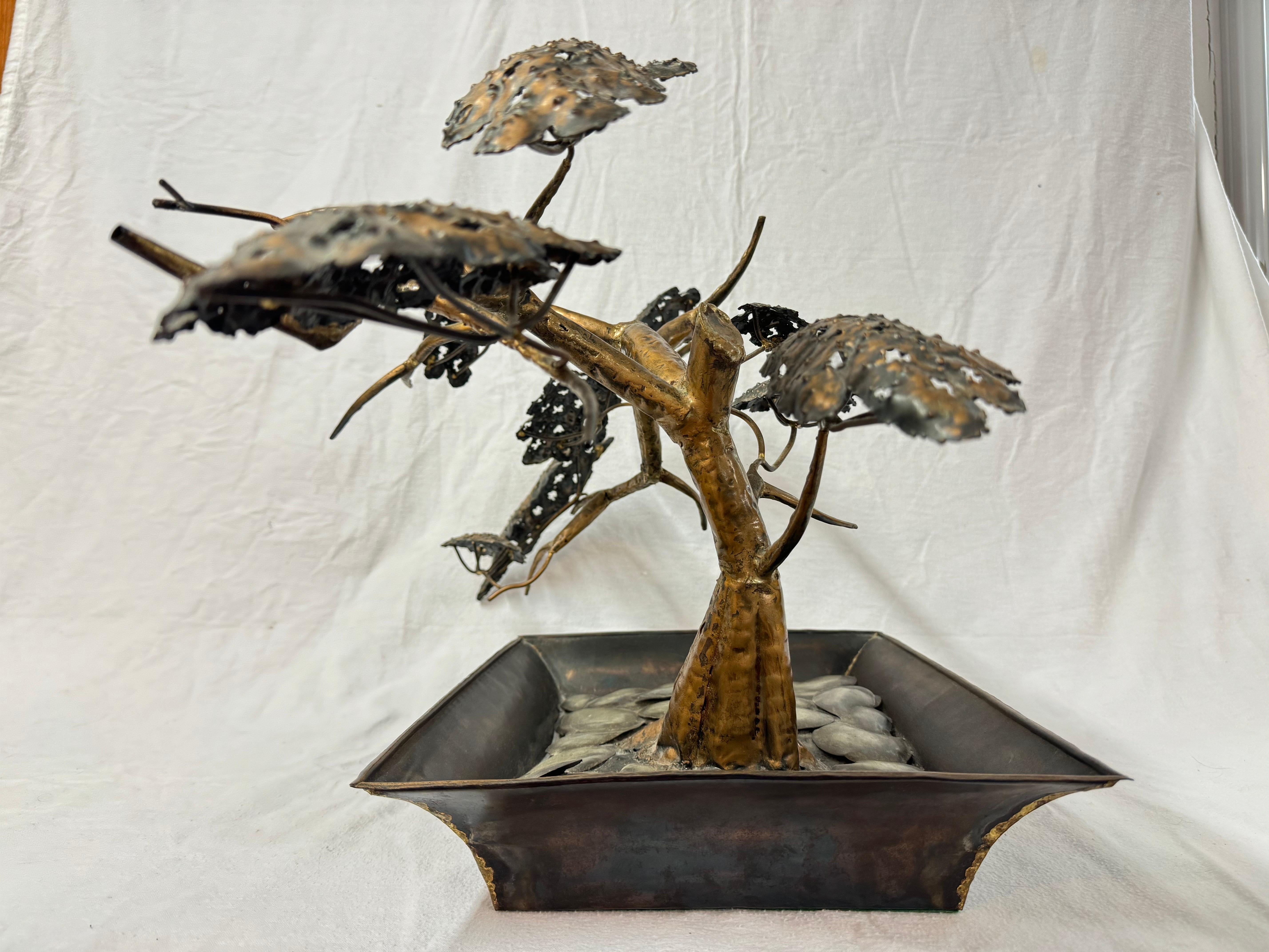 Albero scultura in metallo di Jaqui of California, metà del secolo scorso in vendita 1