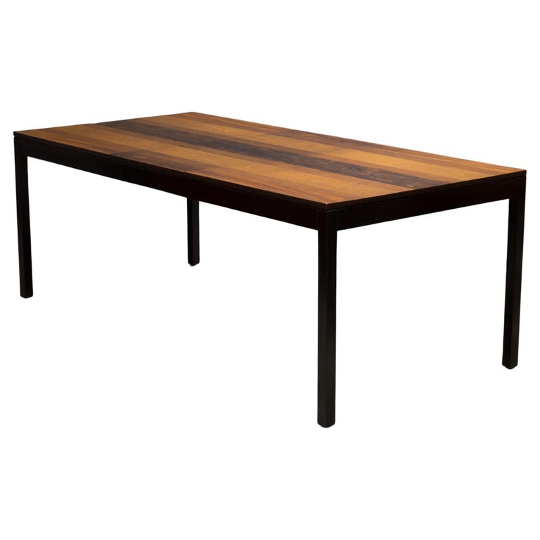 Mid-Century Mixed Wood Milo Baughman Expandable Dining Table, c.1960 For  Sale at 1stDibs