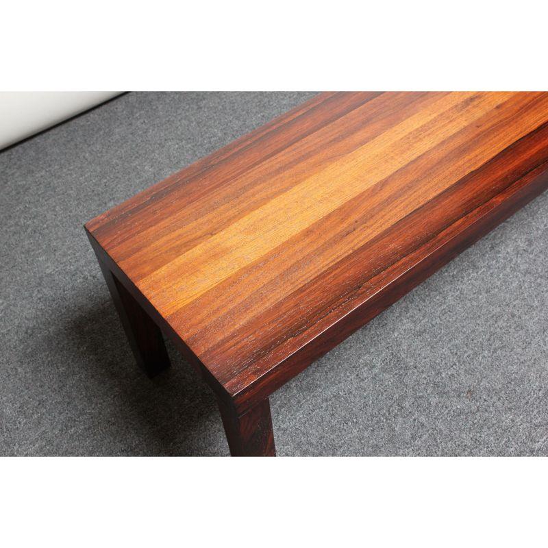 Mid-Century Mixed-Wood Parsons Coffee Table / Bench Attributed to Milo Baughman 5