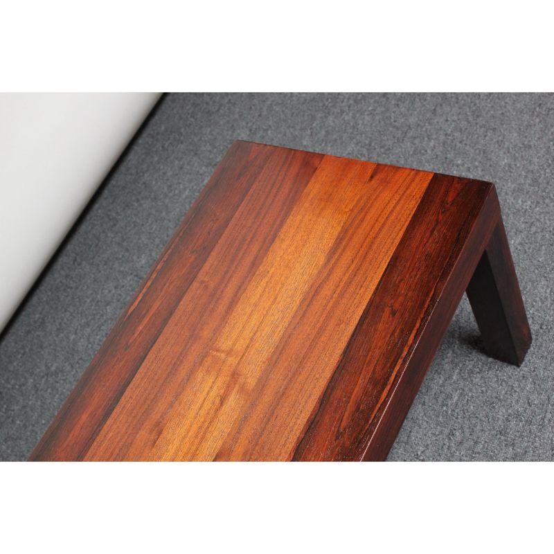 Mid-Century Mixed-Wood Parsons Coffee Table / Bench Attributed to Milo Baughman 6