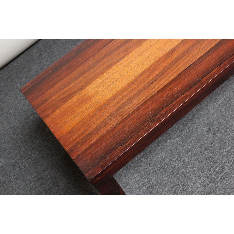 Mid-Century Mixed-Wood Parsons Coffee Table / Bench Attributed to Milo Baughman 7