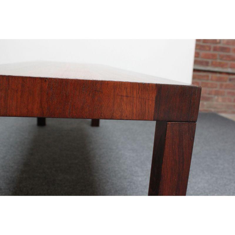 Mid-Century Mixed-Wood Parsons Coffee Table / Bench Attributed to Milo Baughman 11